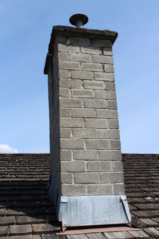Complete Chimney Repair - Before | Red Brick Chimney Services